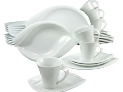 Creatable Geschirrset|Acacia - Kombiservice 30-tlg - Weiss