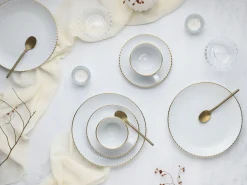 Creatable Geschirrset|Allegra - Kaffeeservice 18-tlg - Goldband