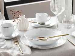 Creatable Geschirrset|Allegra - Kombiservice 30-tlg - Goldband
