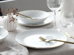 Creatable Geschirrset|Allegra - Tafelservice 12-tlg - Goldband