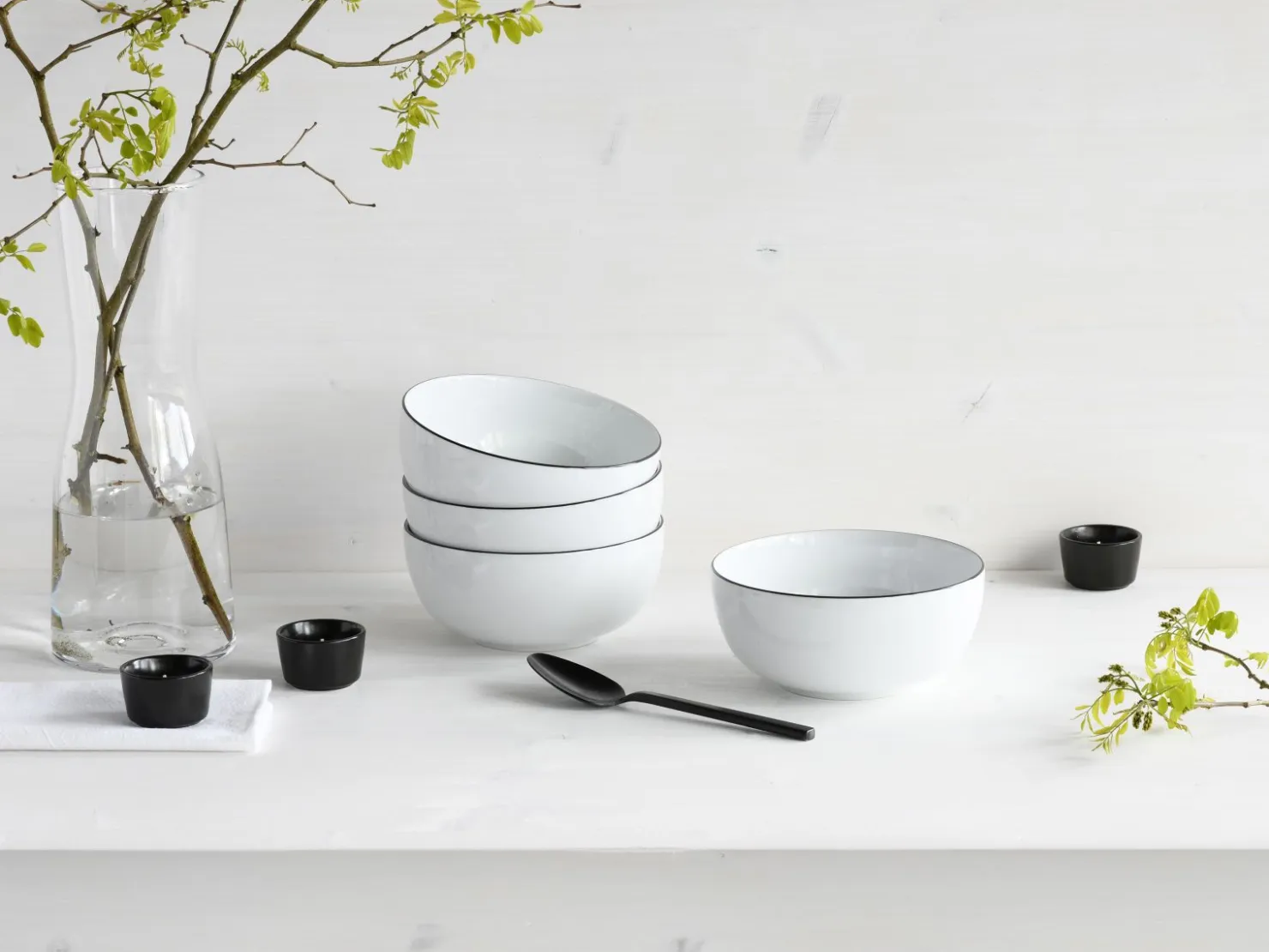 Creatable Bowls & Schüsseln|Geschirrset|AllRound - Buddha Bowl 4-tlg - Weiss