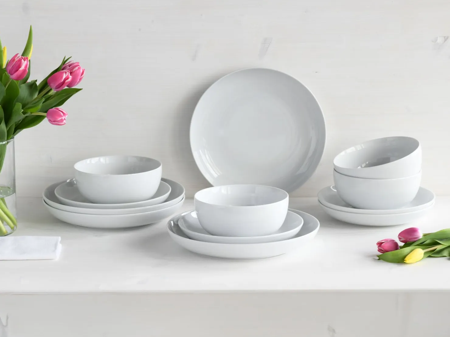 Creatable Geschirrset|Teller|AllRound - Tellerset 12-tlg - Weiss
