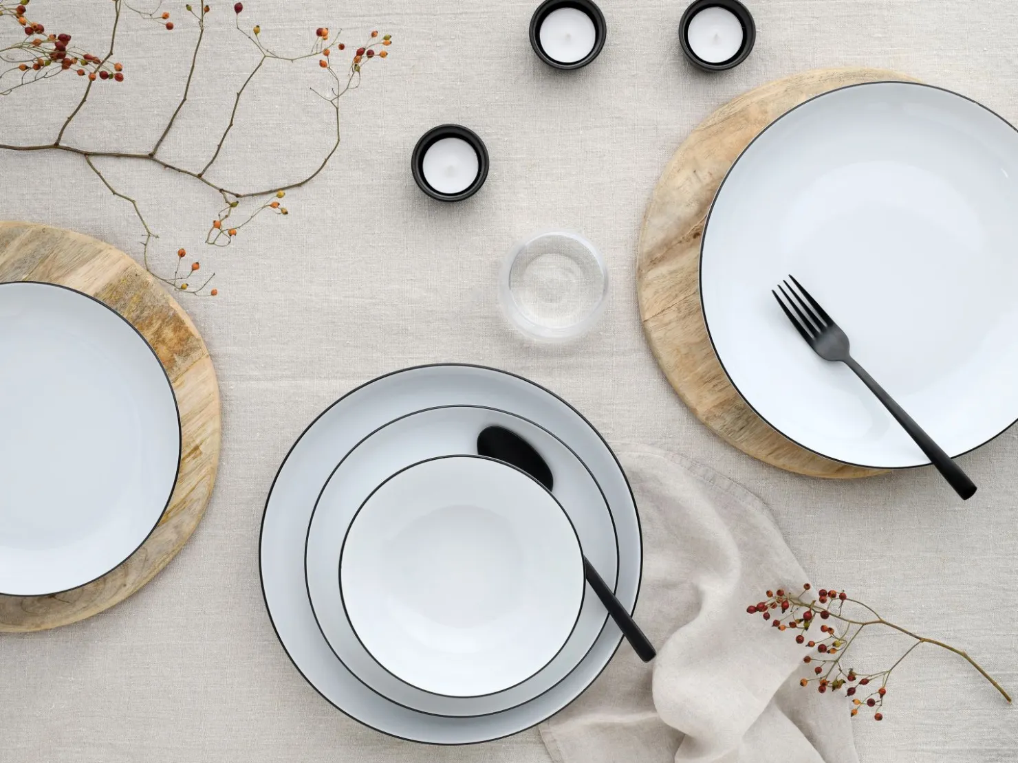 Creatable Geschirrset|Teller|AllRound - Tellerset 12-tlg - Weiss
