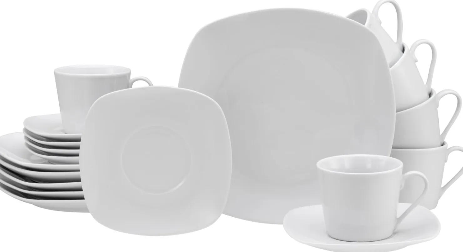 Creatable Geschirrset|Amelie - Kaffeeservice 18-tlg - Weiss