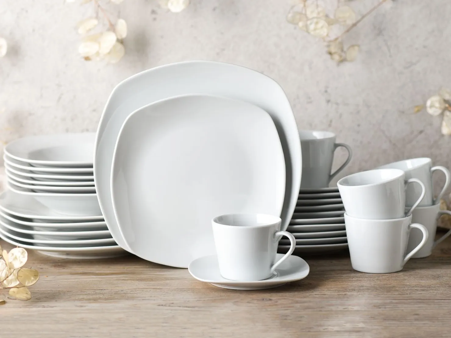 Creatable Geschirrset|Amelie - Kombiservice 30-tlg - Weiss