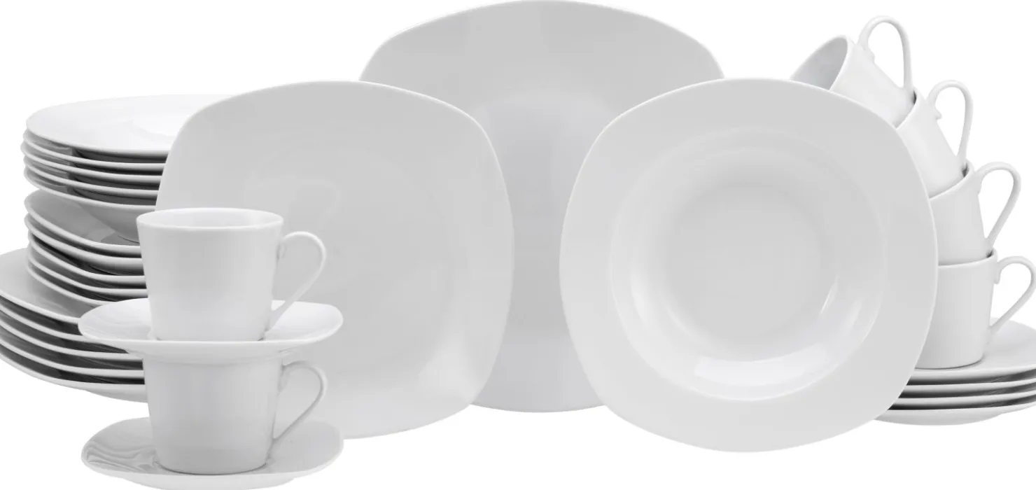 Creatable Geschirrset|Amelie - Kombiservice 30-tlg - Weiss