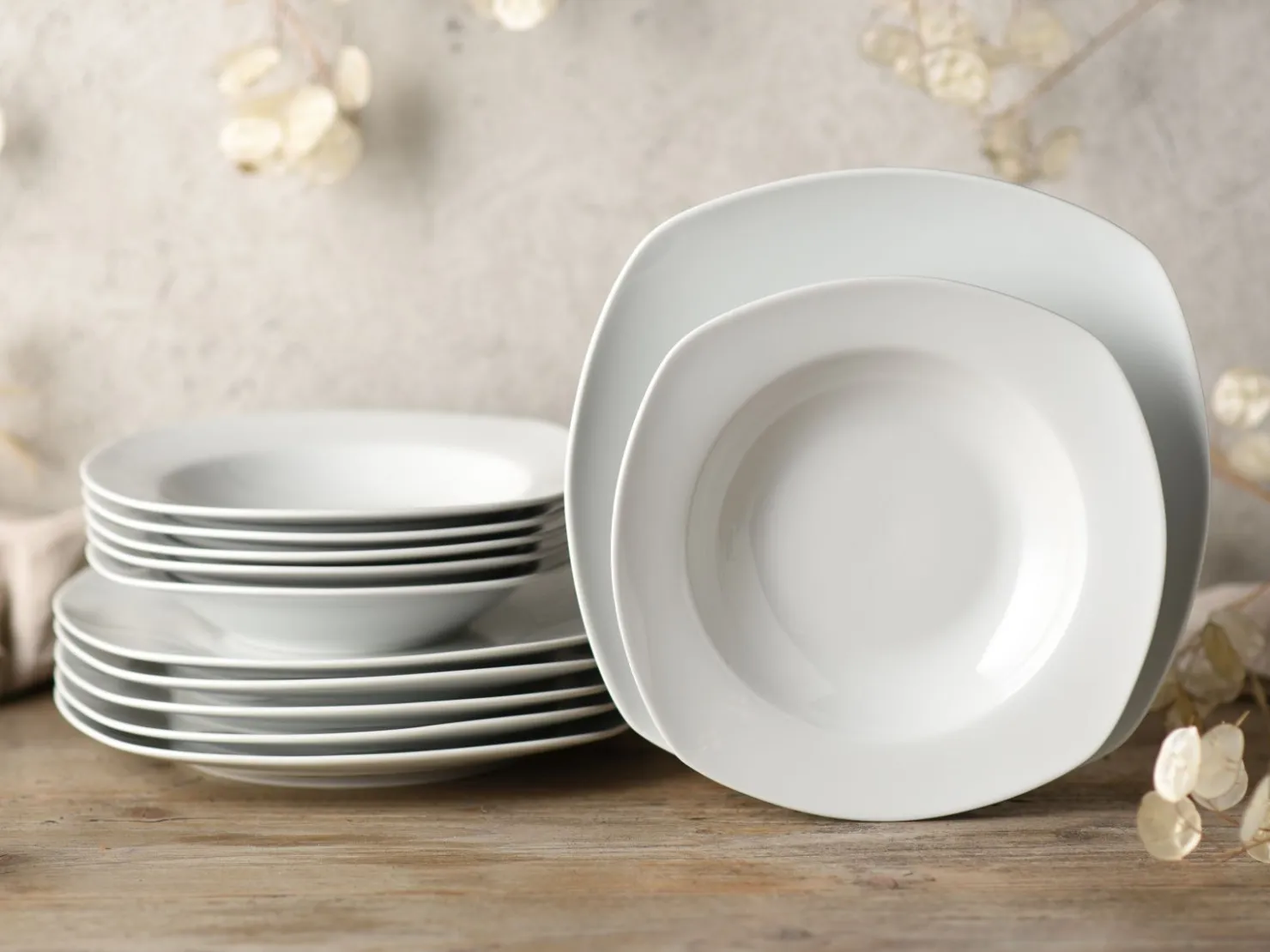 Creatable Geschirrset|Amelie - Tafelservice 12-tlg - Weiss