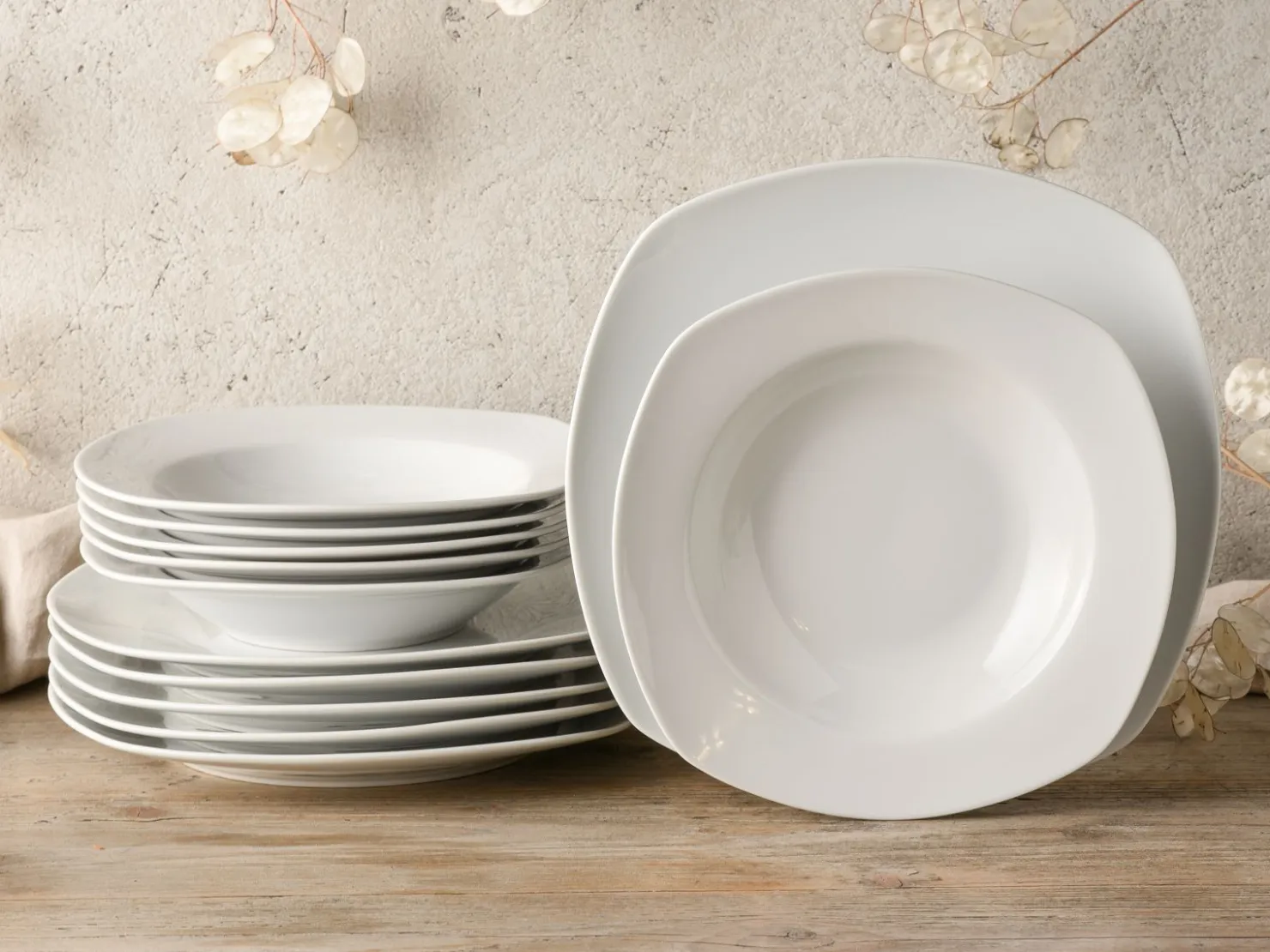 Creatable Geschirrset|Amelie - Tafelservice 12-tlg - Weiss