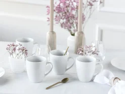 Creatable Becher & Tassen|Geschirrset|Angi - Kaffeebecher 6-tlg - Weiss