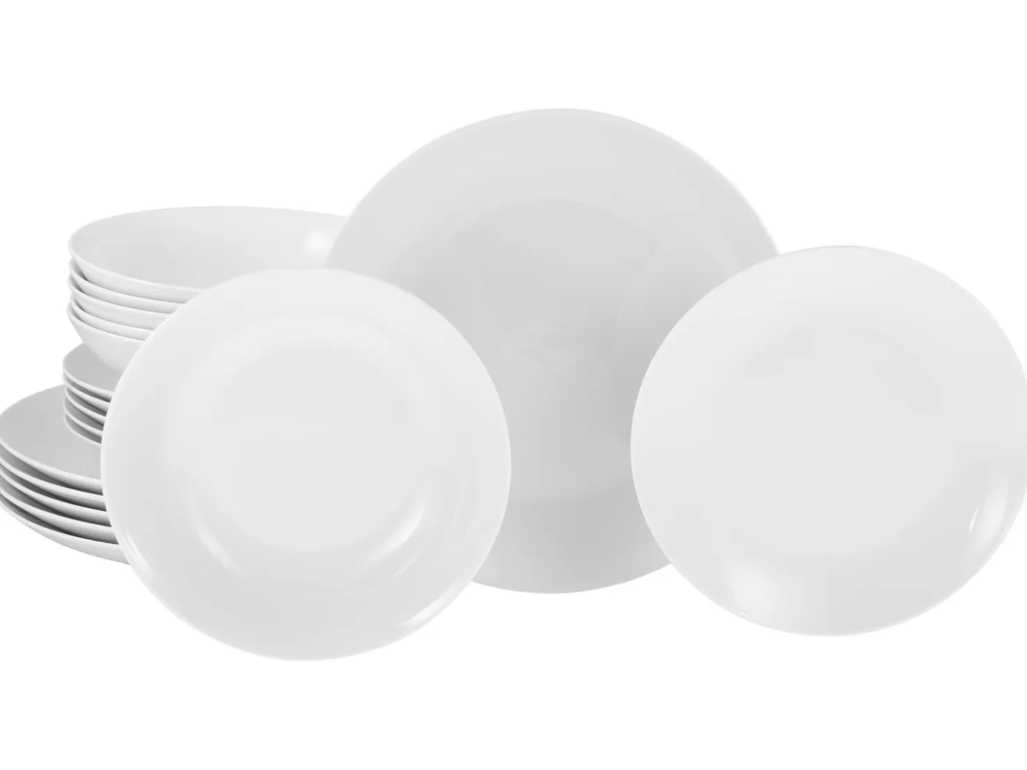 Creatable Geschirrset|Teller|Angi - Tellerset 18-tlg - Weiss
