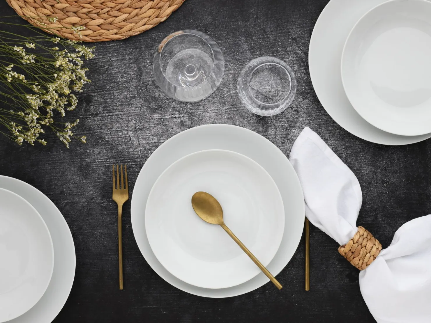 Creatable Geschirrset|Teller|Angi - Tellerset 12-tlg - Weiss