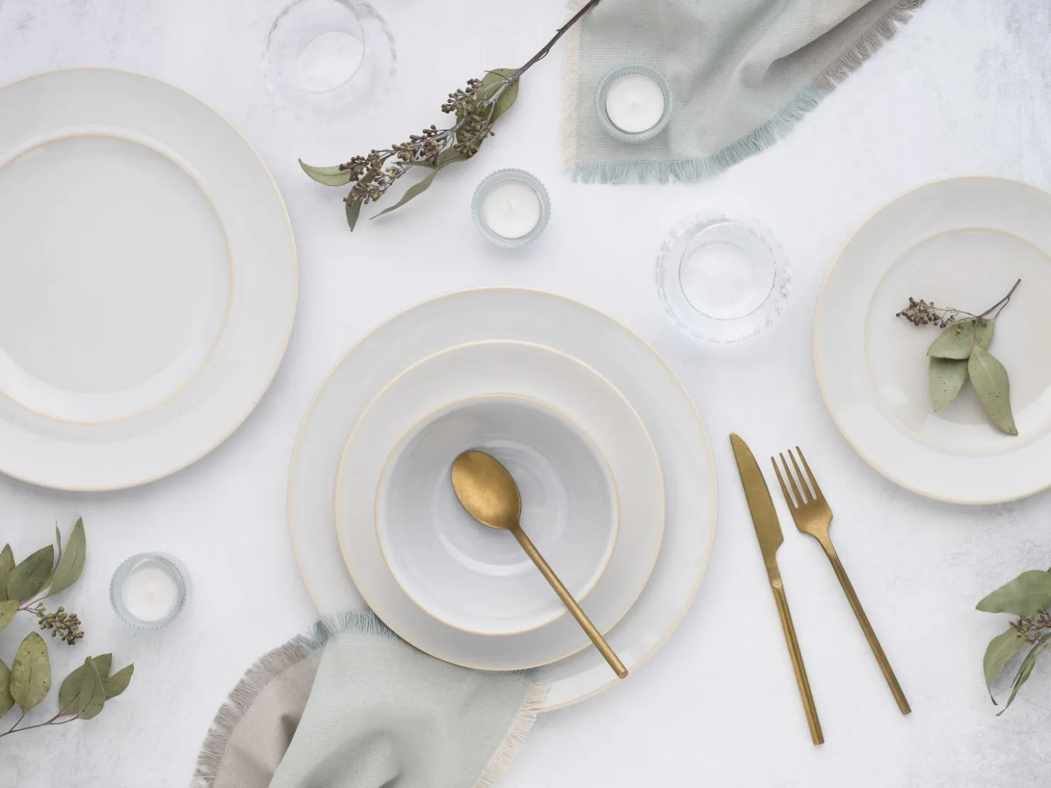 Creatable Geschirrset|Teller|Antique - Tellerset 12-tlg - Offwhite