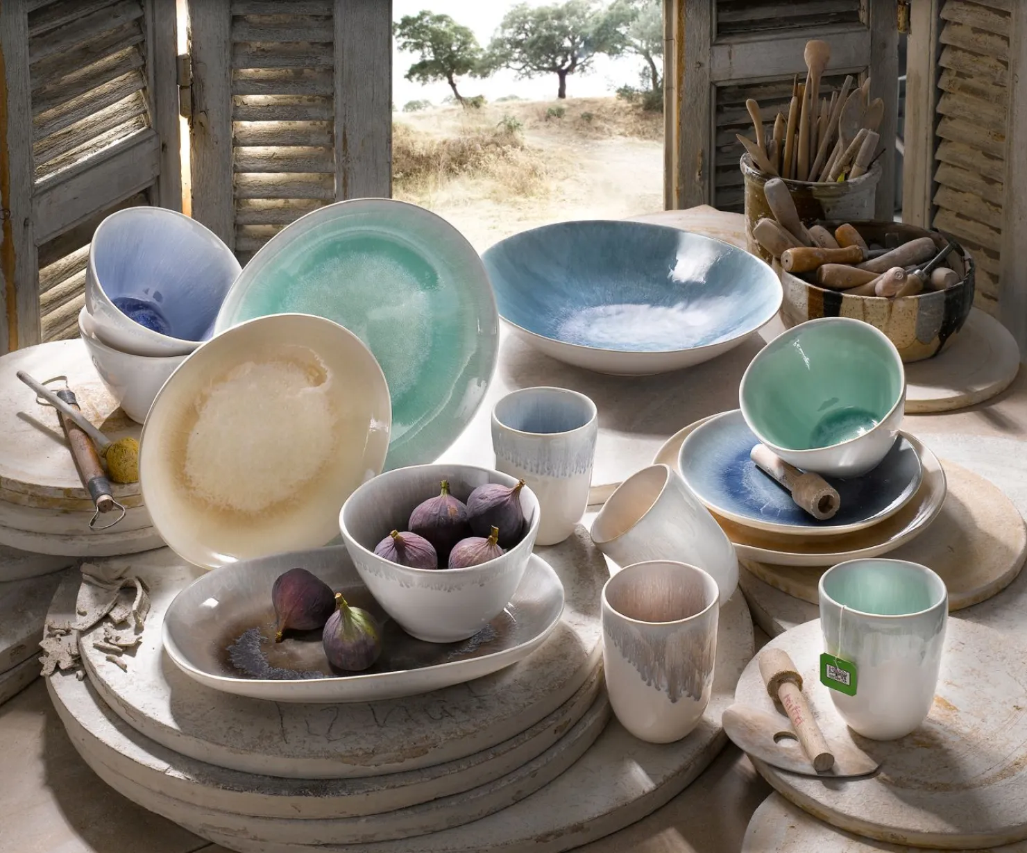 Creatable Geschirrset|Aquarius - Kombiservice 16-tlg - Blau