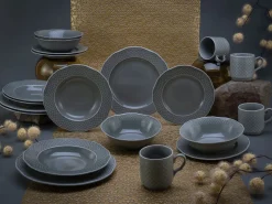 Creatable Geschirrset|Arianne - Kombiservice 20-tlg - Grau