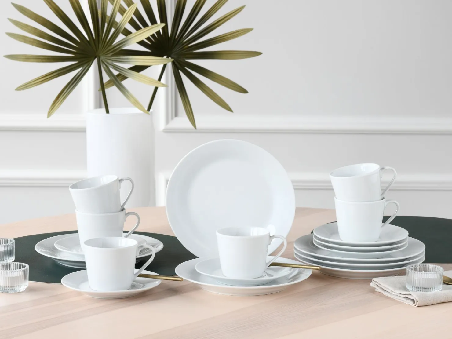 Creatable Geschirrset|BASE - Kaffeeservice 18-tlg - Weiss
