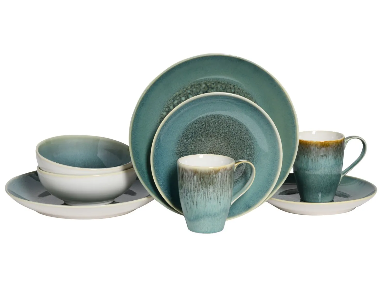 Creatable Geschirrset|Caldera - Kombiservice 8-tlg - Blau