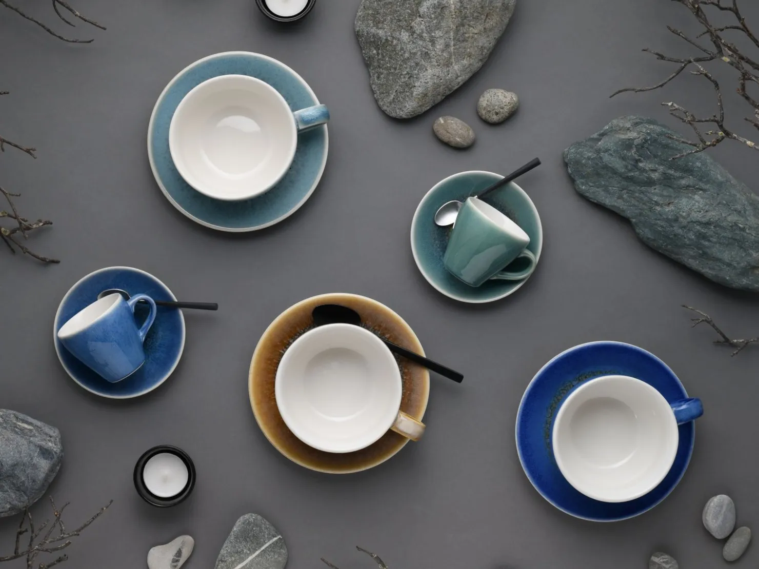 Creatable Geschirrset|Caldera - Tassen-Set 16-tlg - Mix