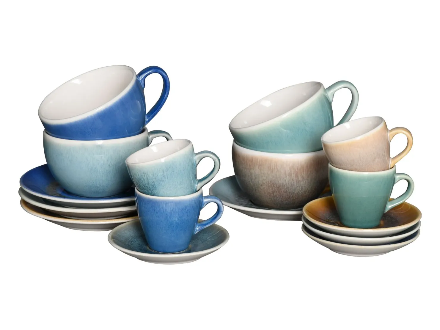 Creatable Geschirrset|Caldera - Tassen-Set 16-tlg - Mix