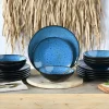 Creatable Geschirrset|Teller|Capri - Tellerset 18-tlg - Blau