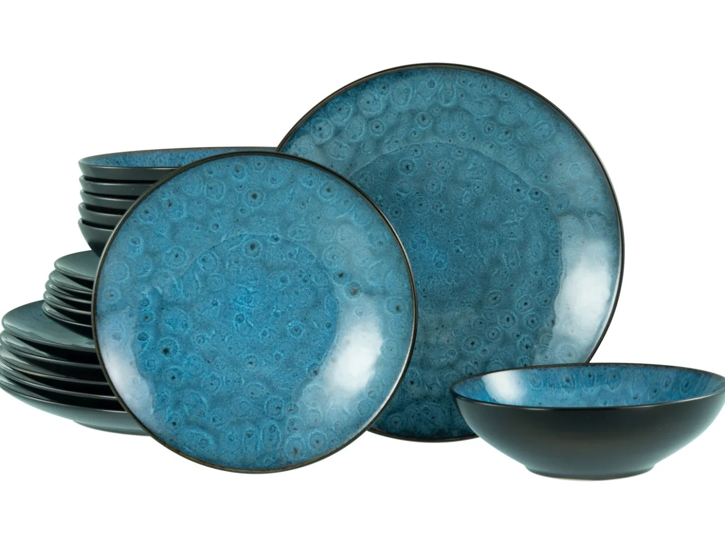 Creatable Geschirrset|Teller|Capri - Tellerset 18-tlg - Blau