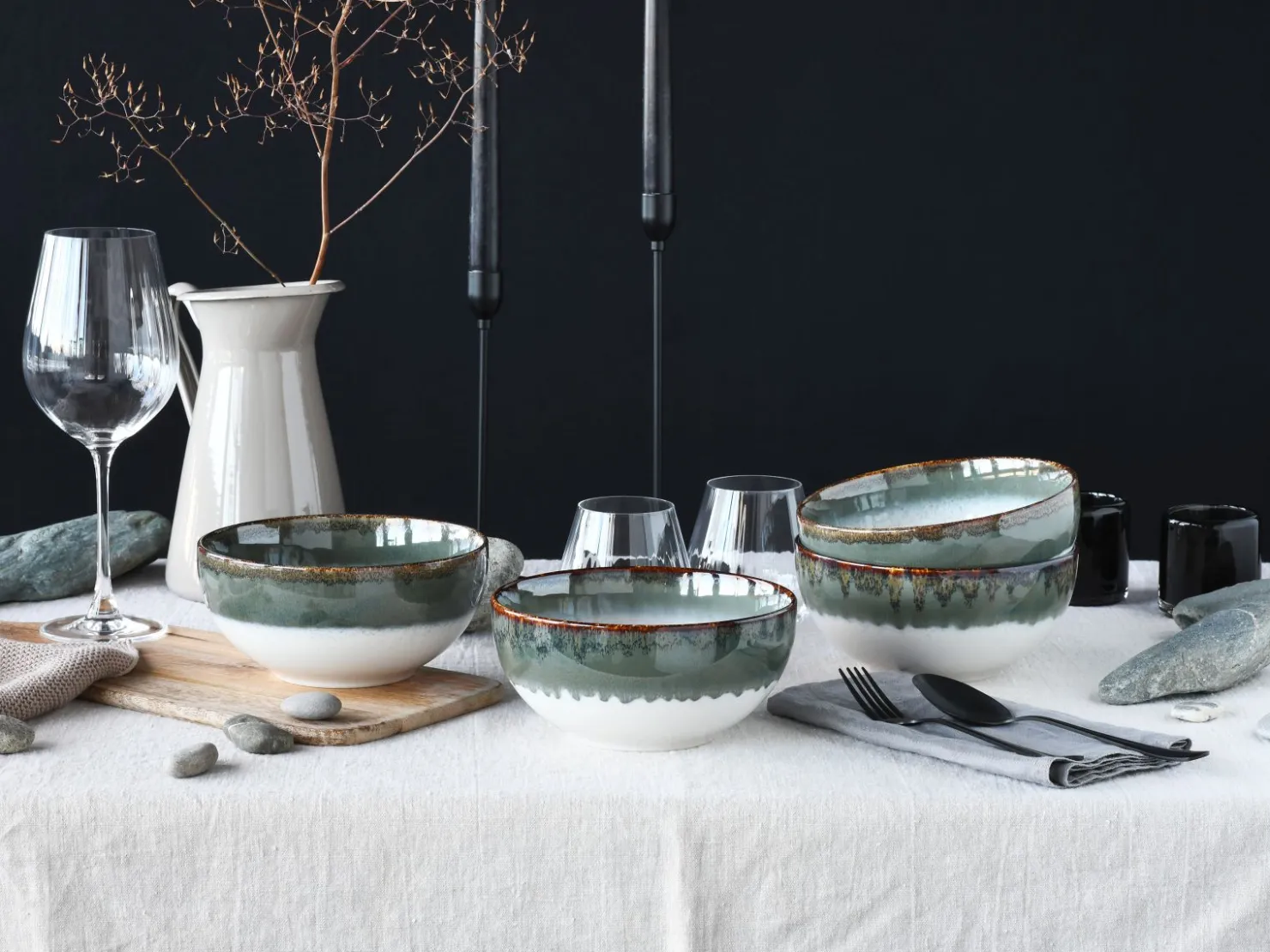 Creatable Bowls & Schüsseln|Geschirrset|Cascade - Buddha Bowl 4-tlg - bunt