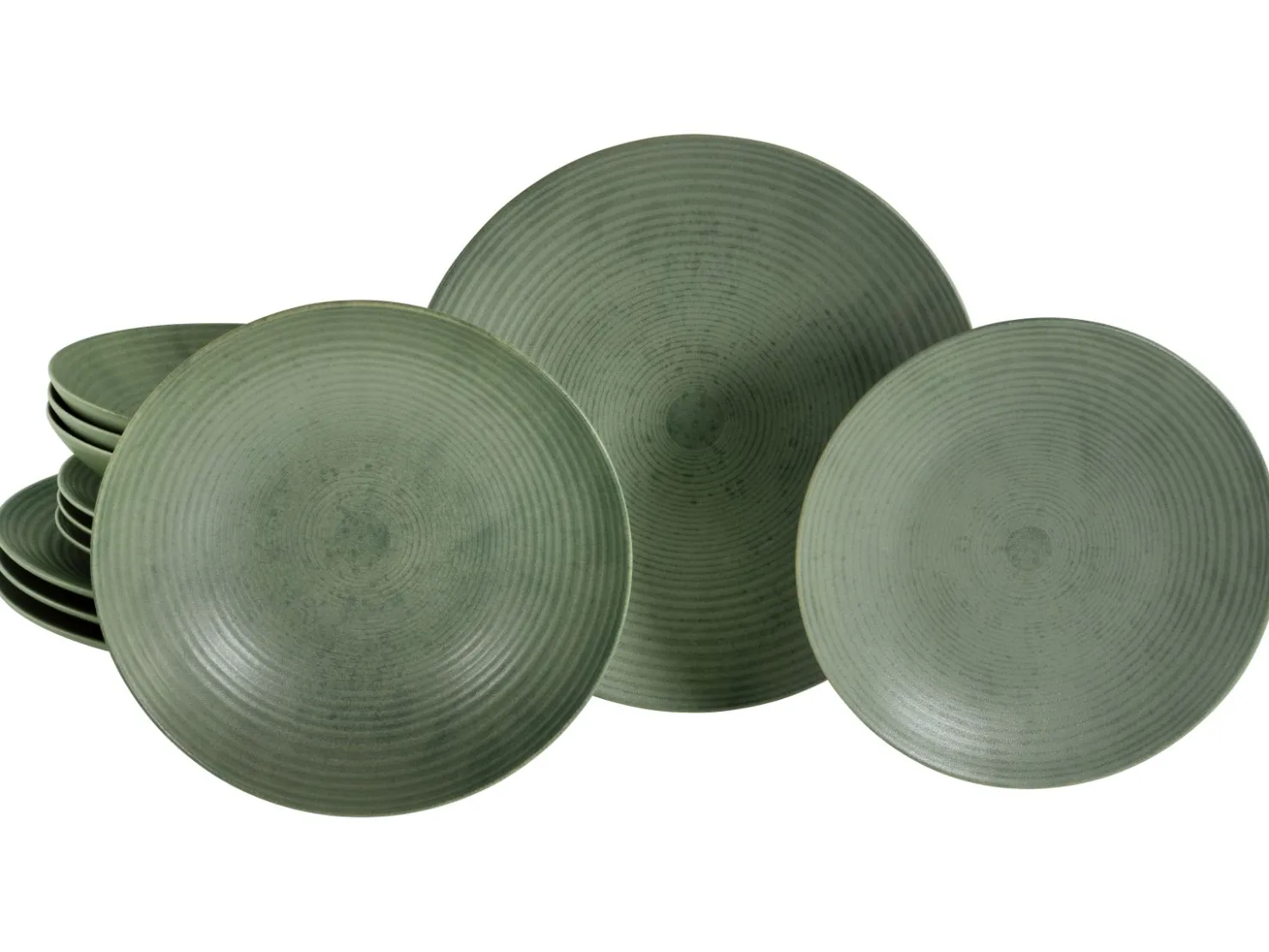 Creatable Geschirrset|Teller|Catania - Tellerset 12-tlg - Anthrazit