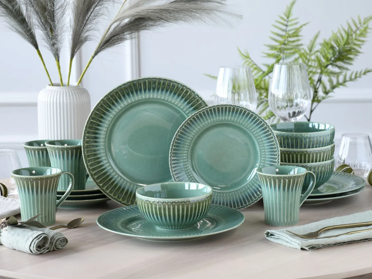 Creatable Geschirrset|Celadon - Kombiservice 16-tlg - Grün