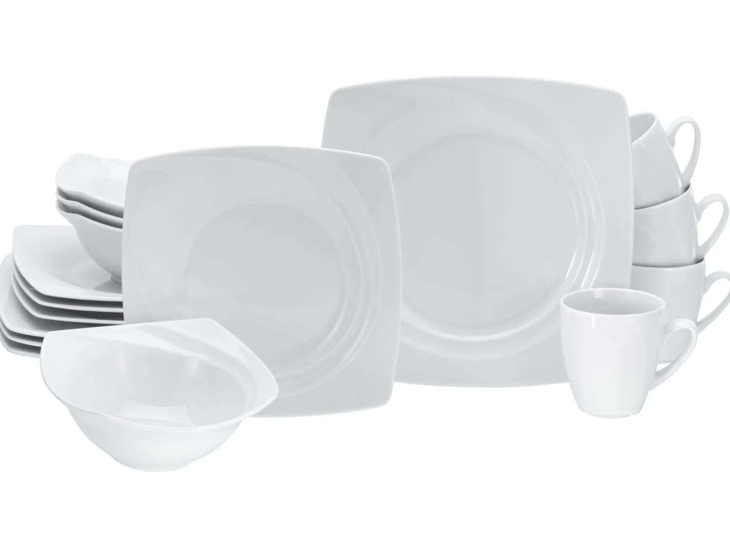Creatable Geschirrset|Celebration - Kombiservice 16-tlg - Weiss