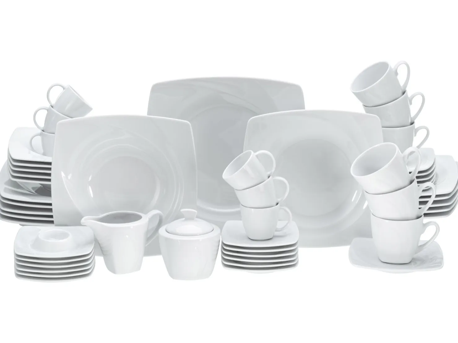 Creatable Geschirrset|Celebration - Kombiservice 50-tlg - Weiss