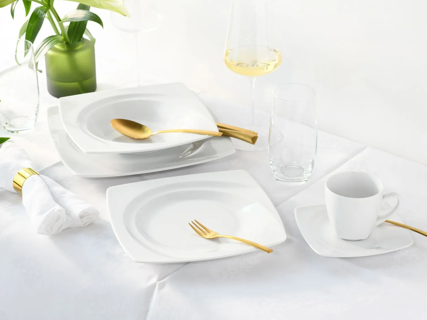 Creatable Geschirrset|Celebration - Kombiservice 30-tlg - Weiss