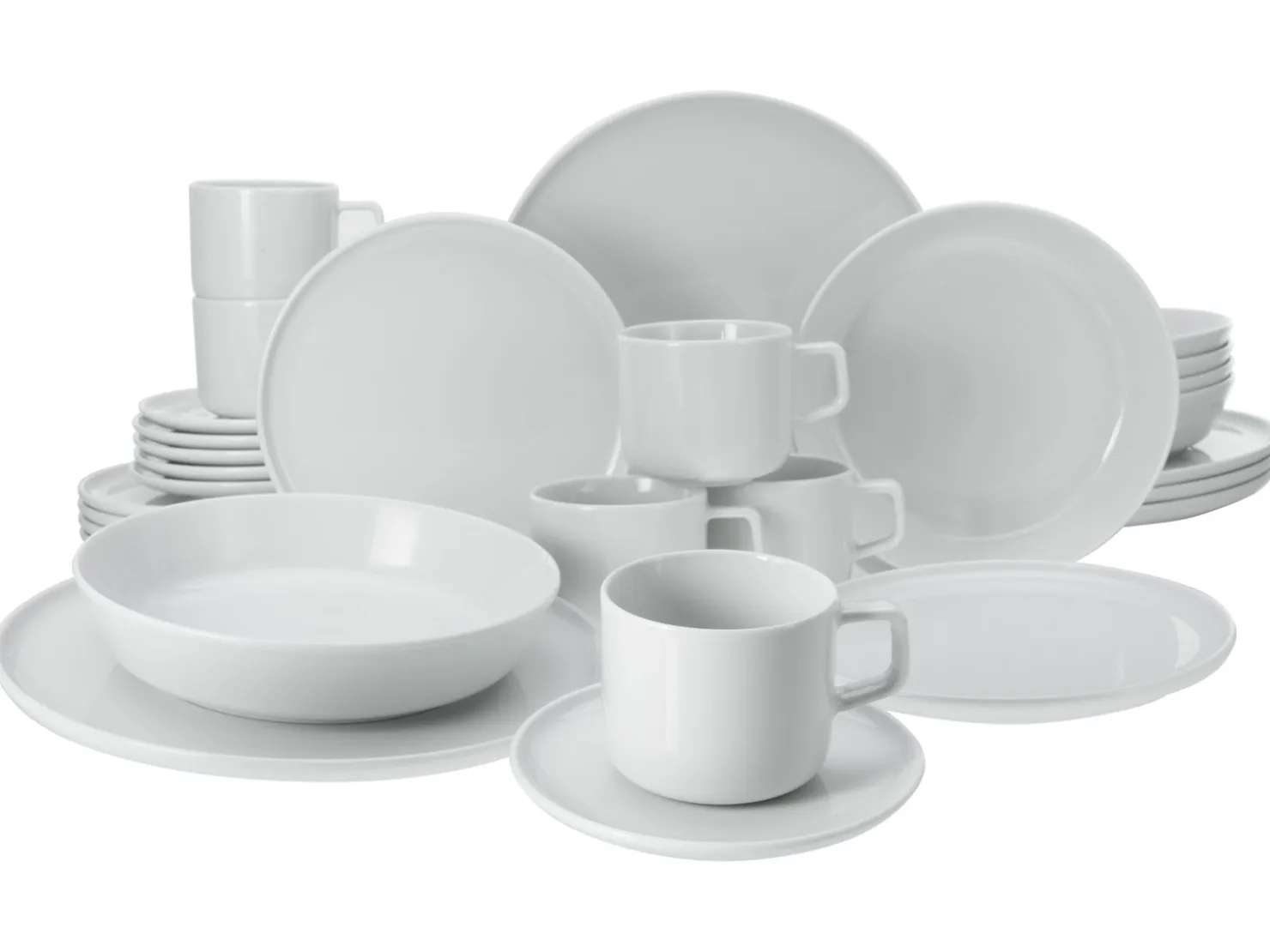Creatable Geschirrset|Chef Collection - Kombiservice 30-tlg - Grau