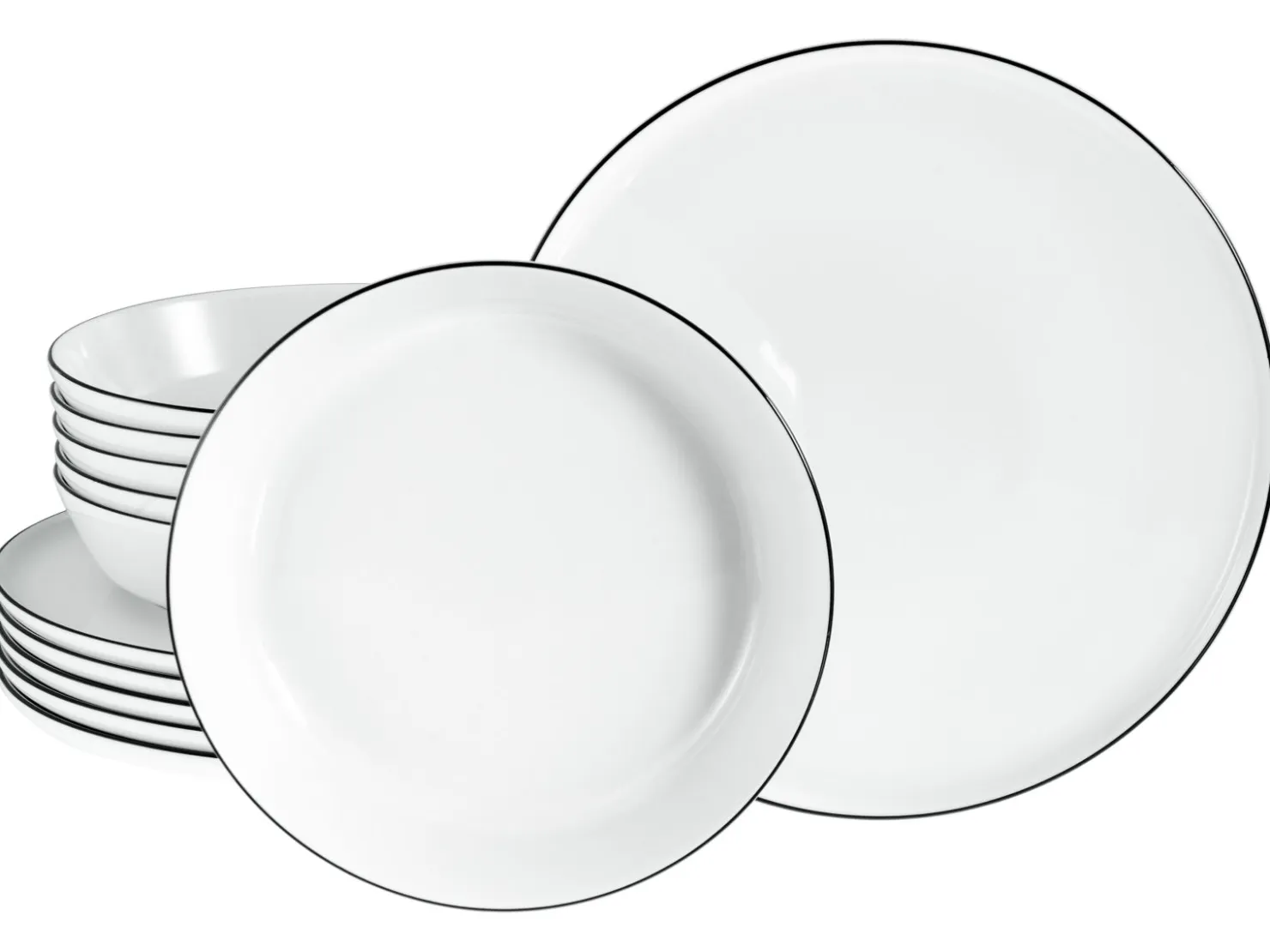 Creatable Geschirrset|Chef Collection - Tafelservice 12-tlg - Grau