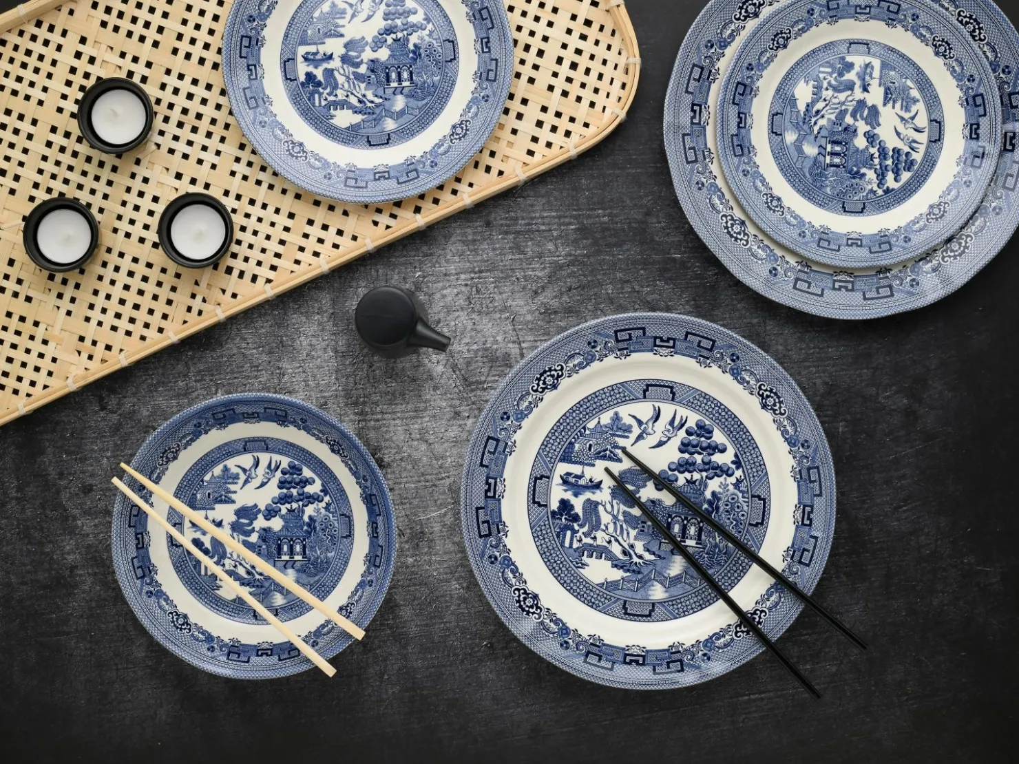 Creatable Geschirrset|Teller|China Town - Kombiservice 18-tlg - Blau