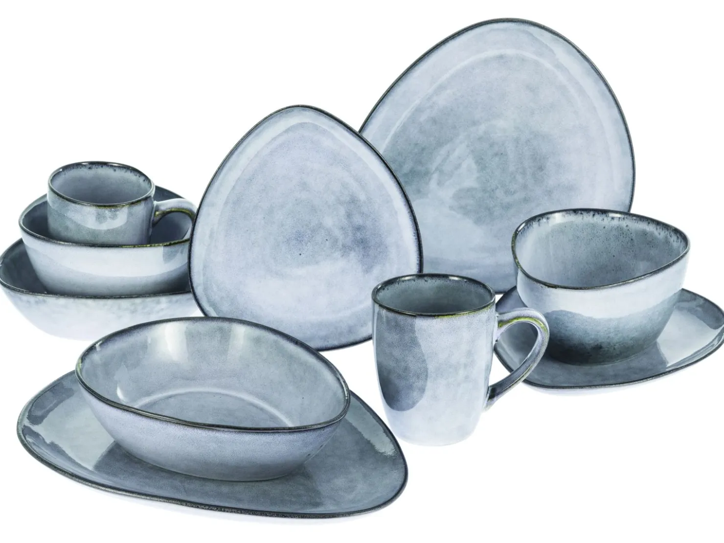 Creatable Geschirrset|Cloudy - Kombiservice 10-tlg - Smokeblue