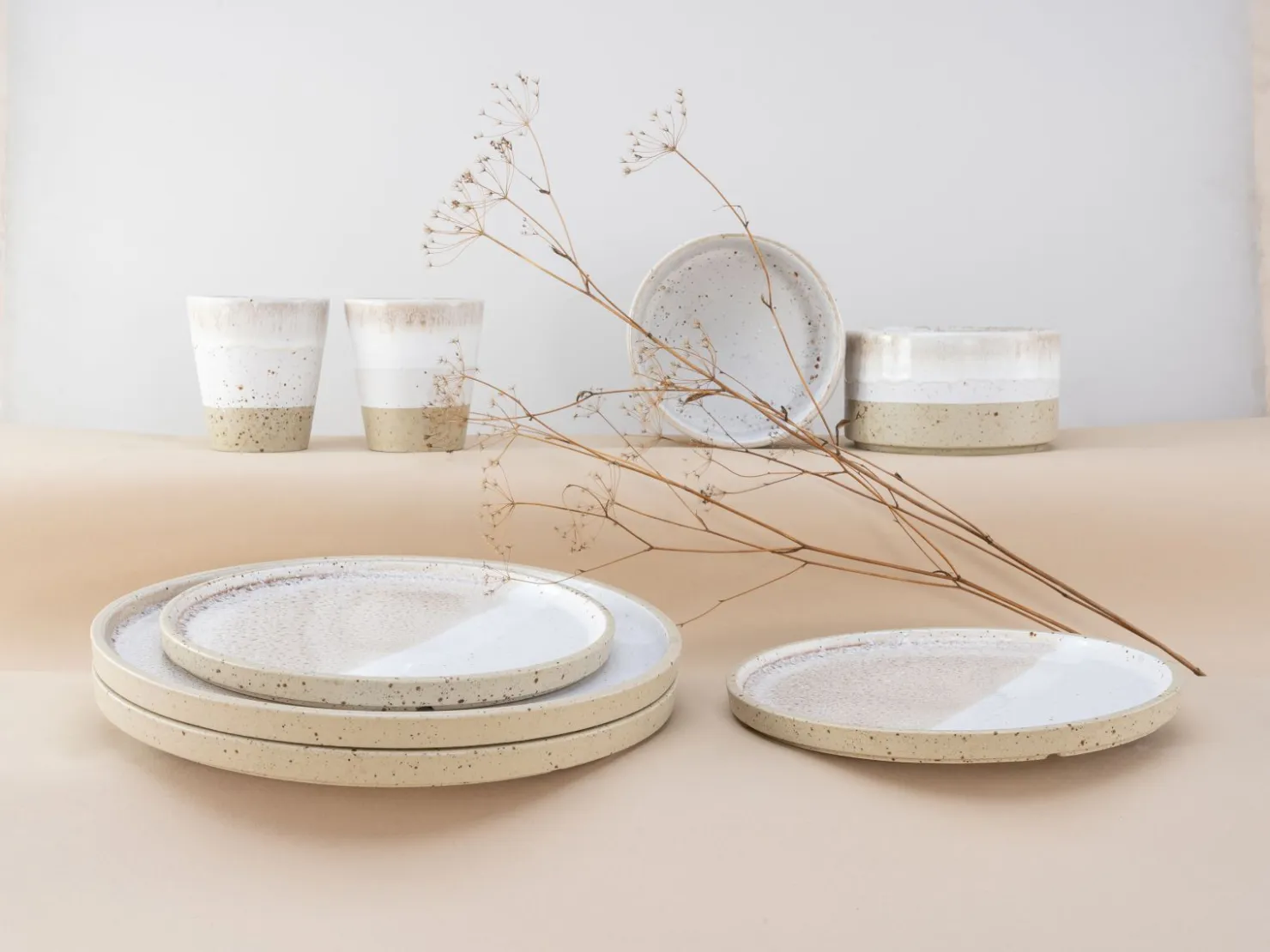 Creatable Geschirrset|Cosmos White Pepper - Kombiservice 8-tlg - White Pepper