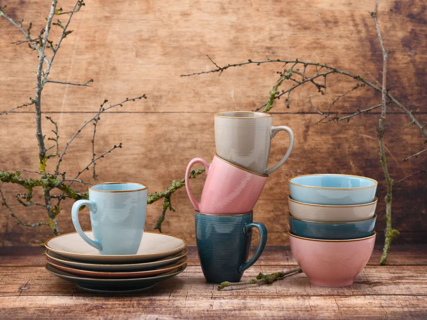 Creatable Geschirrset|Cosy Morning - Frühstücksset 12-tlg - bunt