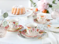 Creatable Geschirrset|Crimson - Kaffeeservice 18-tlg - creme