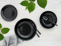 Creatable Geschirrset|Diana - Tellerset12-tlg - Schwarz