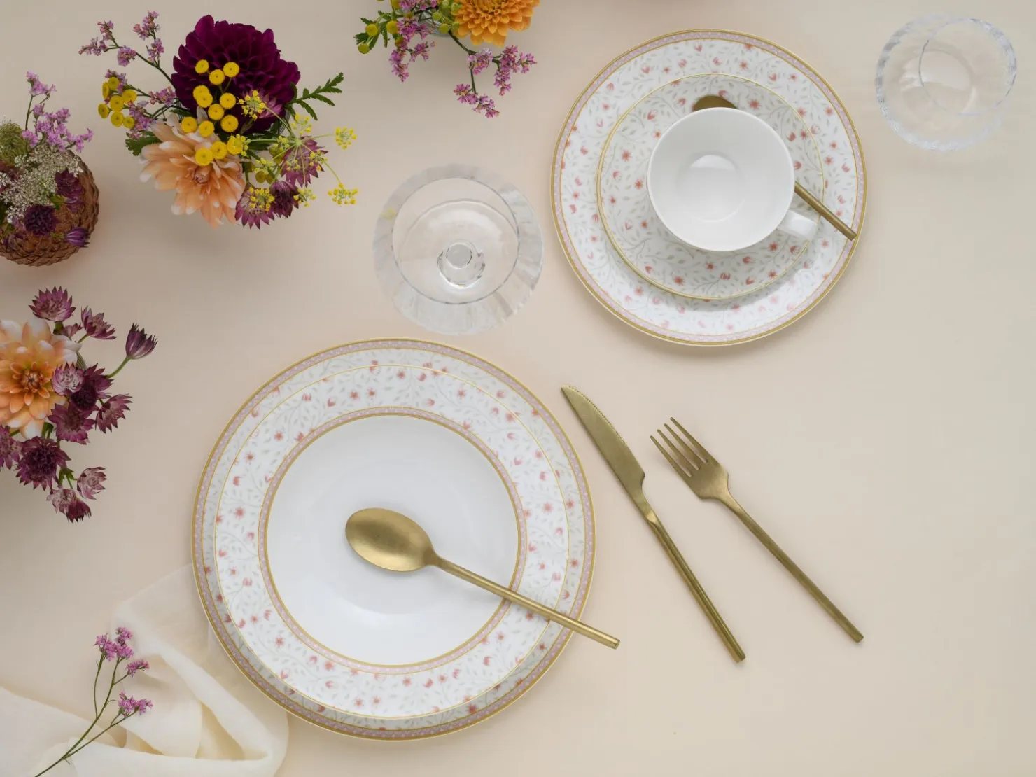 Creatable Geschirrset|Emilia - Kombiservice 30-tlg - Creme weiss