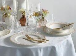 Creatable Geschirrset|Emilia - Tafelservice 12-tlg - Creme weiss