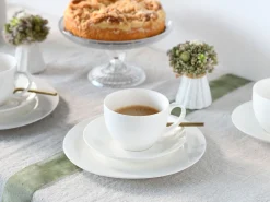 Creatable Geschirrset|Fleur Royal - Kaffeeservice - Creme weiss