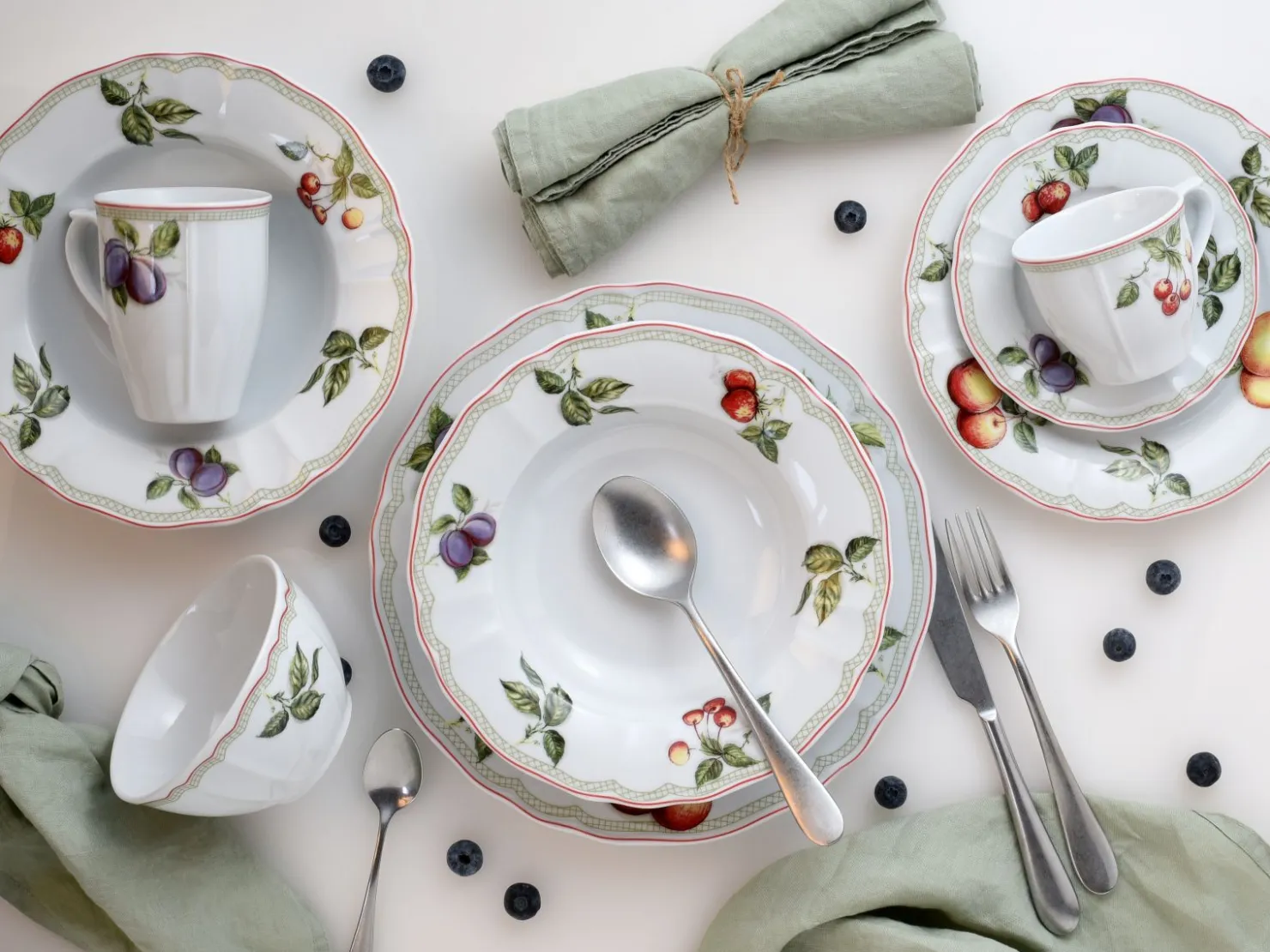 Creatable Geschirrset|Flora - Kombiservice 30-tlg - Orchard