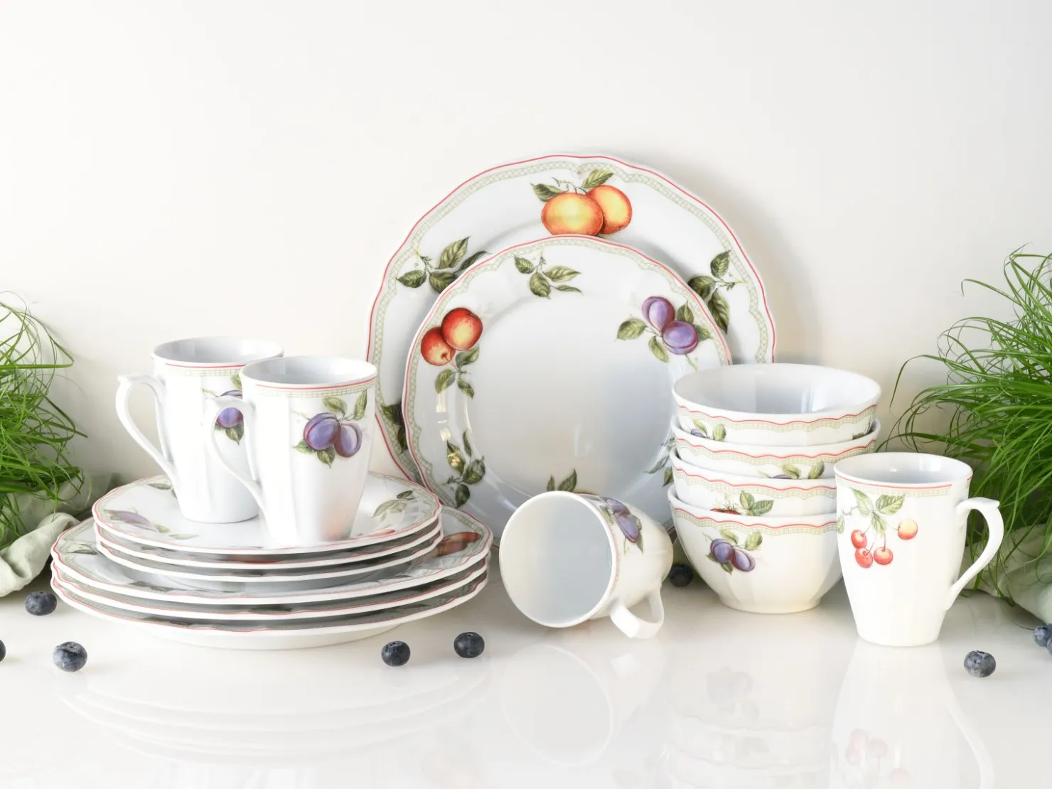 Creatable Geschirrset|Flora - Kombiservice 16-tlg - Orchard