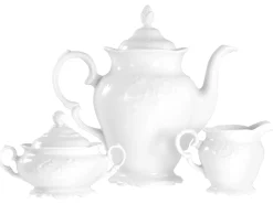 Creatable Geschirrset|Frederike - Kaffeegarnitur 3-tlg - Weiss