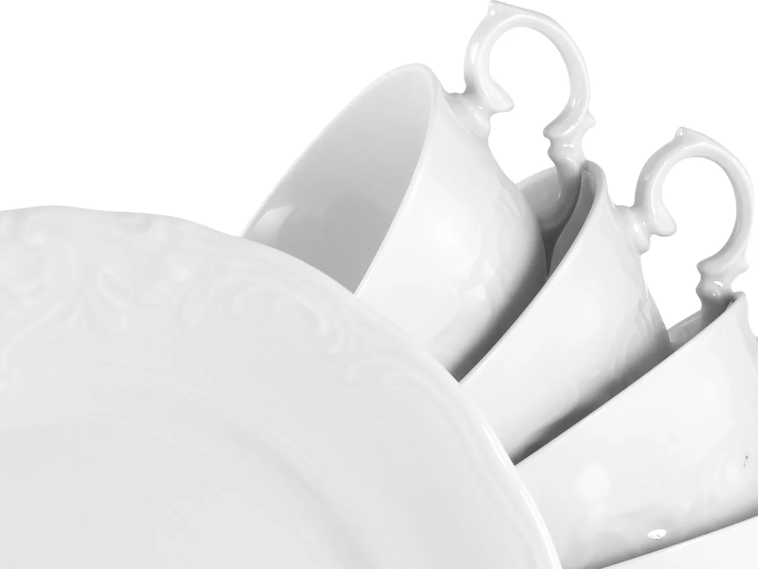 Creatable Geschirrset|Frederike - Kaffeeservice 18-tlg - Weiss