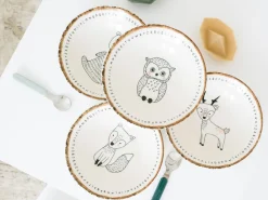Creatable Geschirrset|Teller|Freunde des Waldes - Mehrzweckschale 4-tlg - Bunt