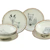 Creatable Geschirrset|Teller|Freunde des Waldes - Tellerset 8-tlg - Bunt
