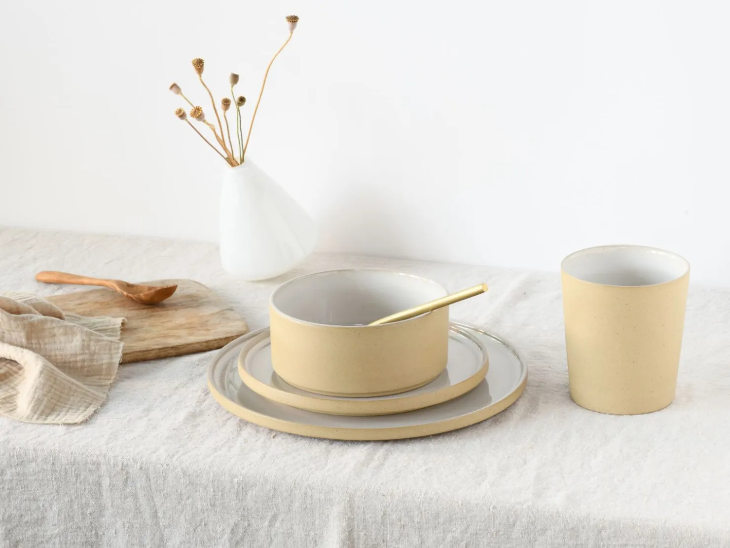Creatable Becher & Tassen|Geschirrset|Futuro - Becher 4-tlg - Sand