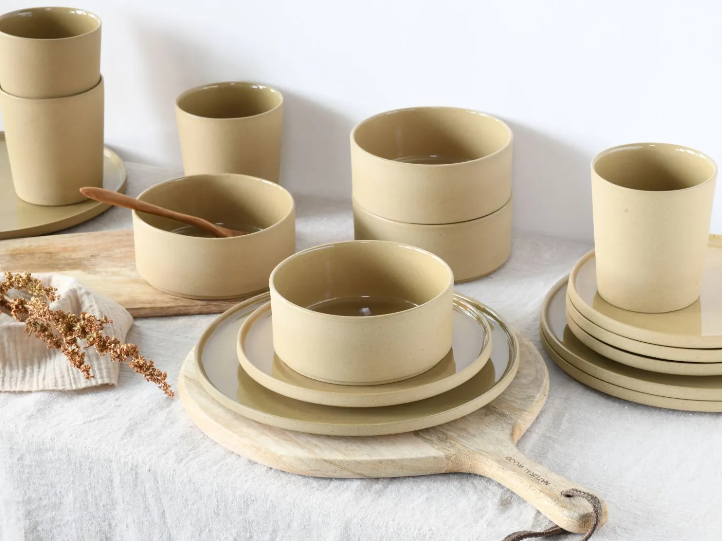 Creatable Geschirrset|Teller|Futuro - Dessertteller 4-tlg - Sand