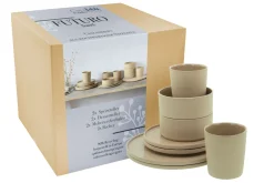 Creatable Geschirrset|Futuro - Kombiservice 8-tlg - Sand
